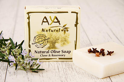 Natural Olive Soap - Clove & Rosemary
